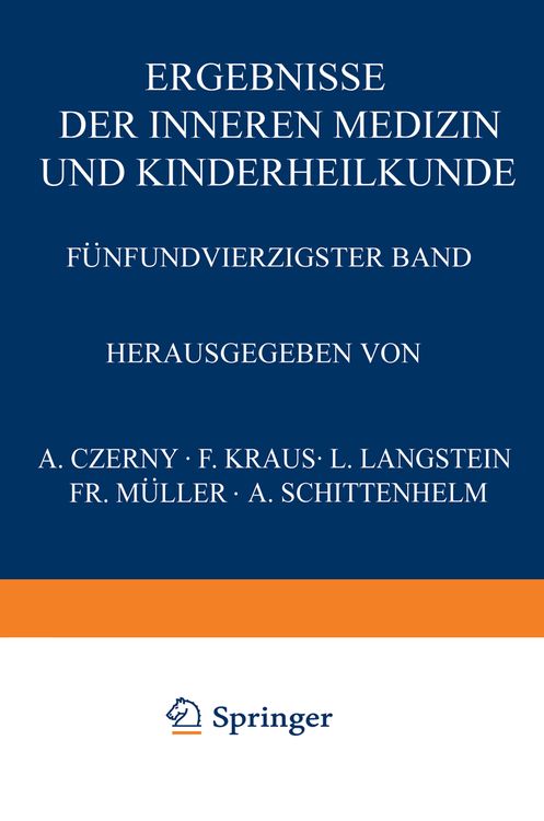 Produktbild: Ergebnisse der Inneren Medizin und Kinderheilkunde