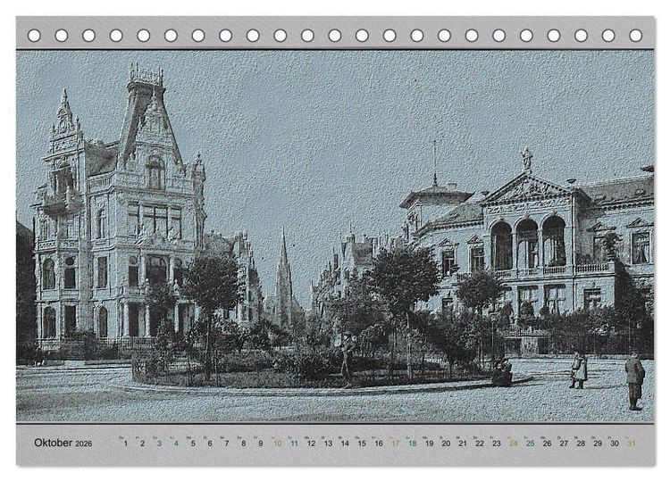 Produktbild: Hannover, alte Aufnahmen neu interpretiert. (Tischkalender 2026 DIN A5 quer), CALVENDO Monatskalender