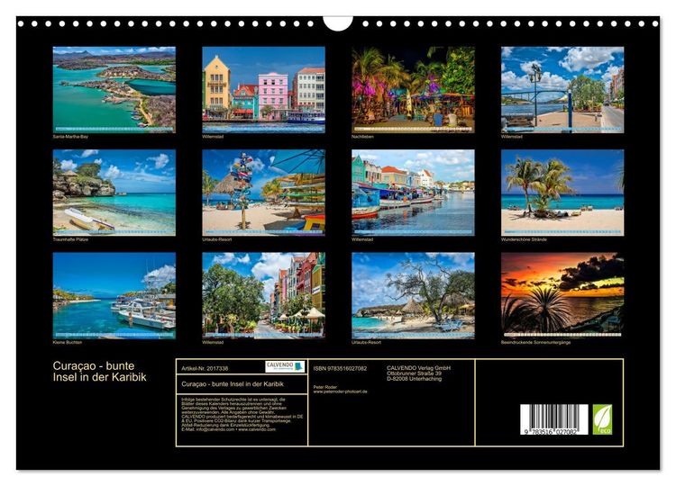 Produktbild: Cura&ccedil;ao - bunte Insel in der Karibik (Wandkalender 2026 DIN A3 quer), CALVENDO Monatskalender