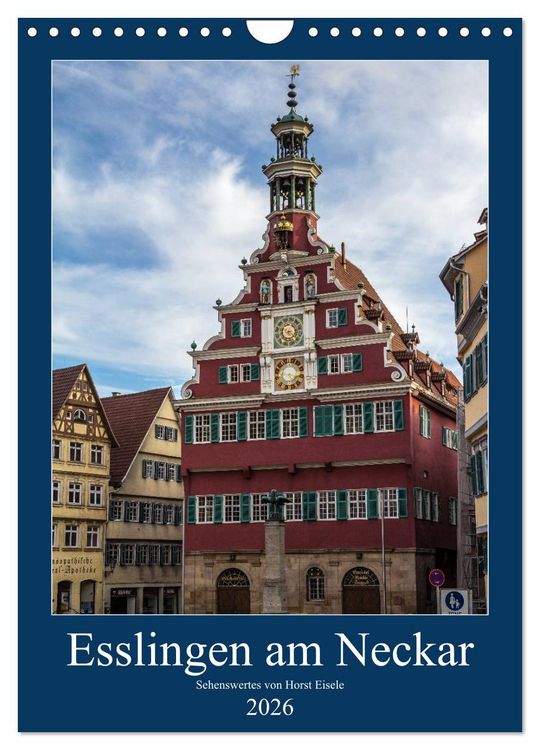 Produktbild: Esslingen am Neckar - Sehenswertes (Wandkalender 2026 DIN A4 hoch), CALVENDO Monatskalender