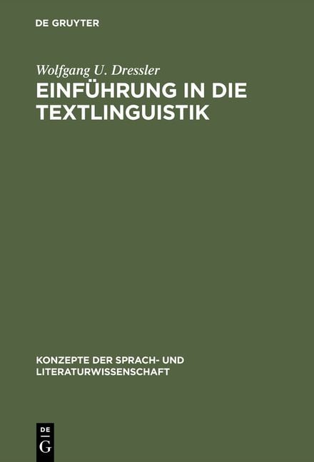 Produktbild: Einf&uuml;hrung in die Textlinguistik