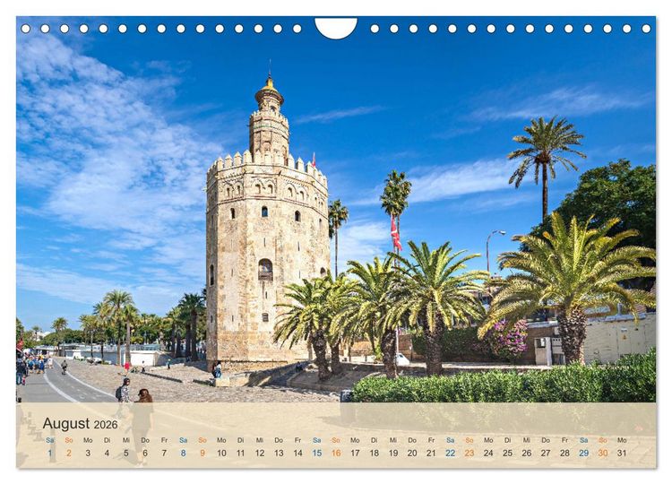 Produktbild: Sevilla - die andalusische Hauptstadt (Wandkalender 2026 DIN A4 quer), CALVENDO Monatskalender
