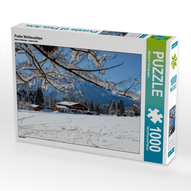 Produktbild: CALVENDO Puzzle Frohe Weihnachten | 1000 Teile Lege-Gr&ouml;&szlig;e 64x48cm Foto-Puzzle f&uuml;r gl&uuml;ckliche Stunden