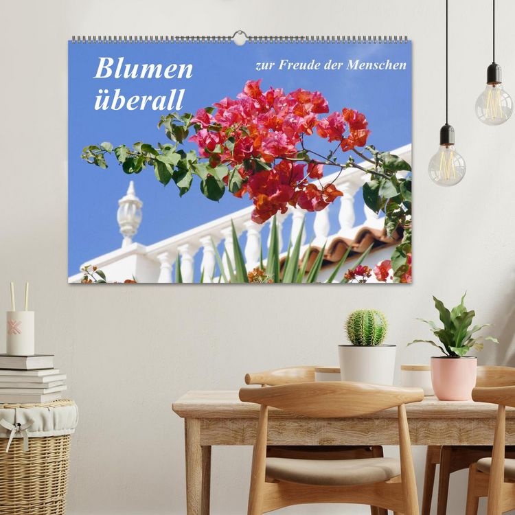 Produktbild: Blumen &uuml;berall, zur Freude Menschen (Wandkalender 2026 DIN A2 quer), CALVENDO Monatskalender