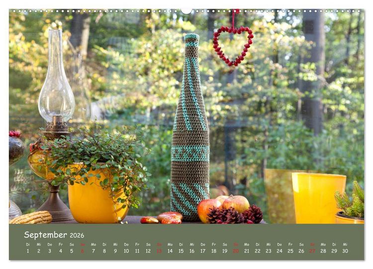 Produktbild: Aus Liebe zum H&auml;keln (hochwertiger Premium Wandkalender 2026 DIN A2 quer), Kunstdruck in Hochglanz