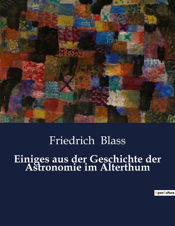 Produktbild: Einiges aus der Geschichte der Astronomie im Alterthum