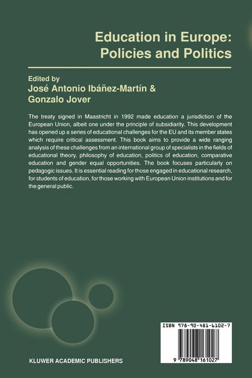 Produktbild: Education in Europe: Policies and Politics