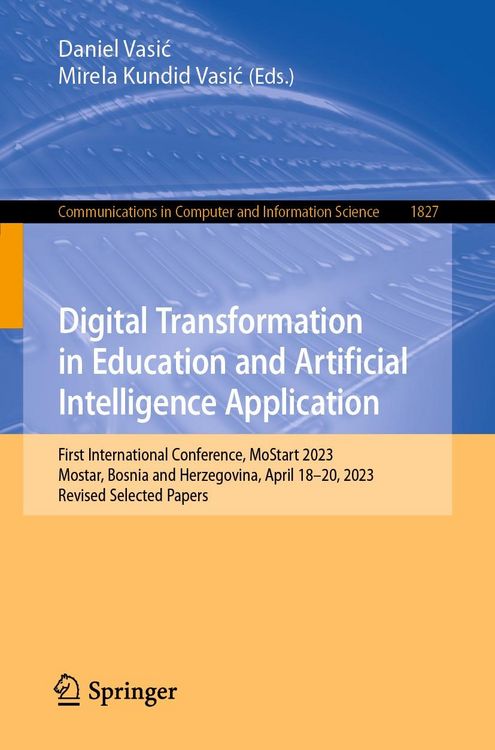 Produktbild: Digital Transformation in Education and Artificial Intelligence Application