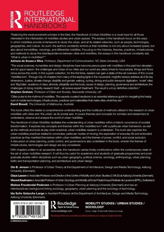 Produktbild: Handbook of Urban Mobilities