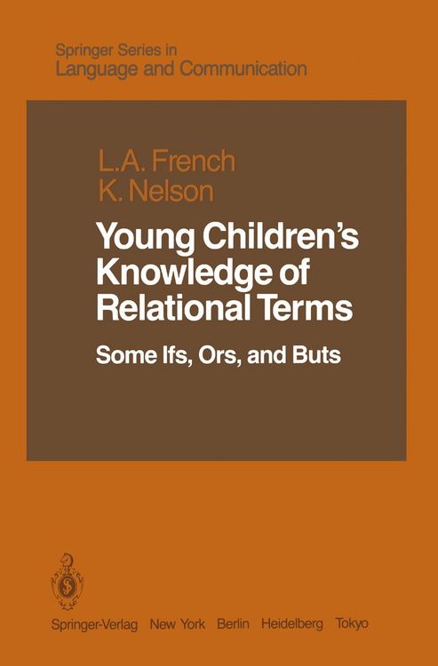 Produktbild: Young Children&rsquo;s Knowledge of Relational Terms