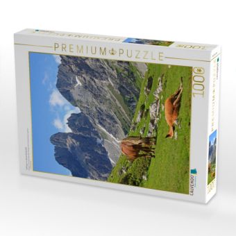 Produktbild: CALVENDO Puzzle Haflinger im oberen Rinderfeld | 1000 Teile Lege-Gr&ouml;&szlig;e 64x48cm Foto-Puzzle f&uuml;r gl&uuml;ckliche Stunden