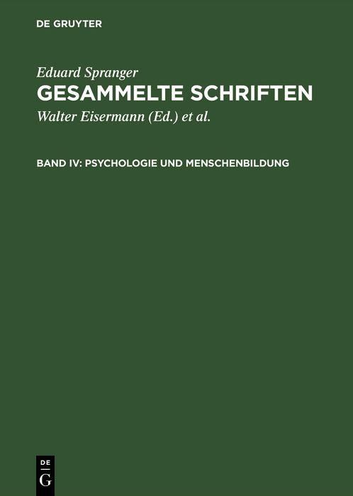 Produktbild: Psychologie und Menschenbildung