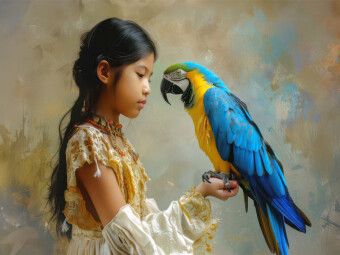 Produktbild: CALVENDO Puzzle Die Liebe eines Kindes zu Tieren | 1000 Teile Lege-Gr&ouml;&szlig;e 64x48cm Foto-Puzzle f&uuml;r gl&uuml;ckliche Stunden