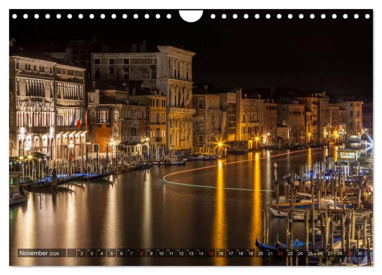 Produktbild: Leuchtendes Venedig (Wandkalender 2026 DIN A4 quer), CALVENDO Monatskalender