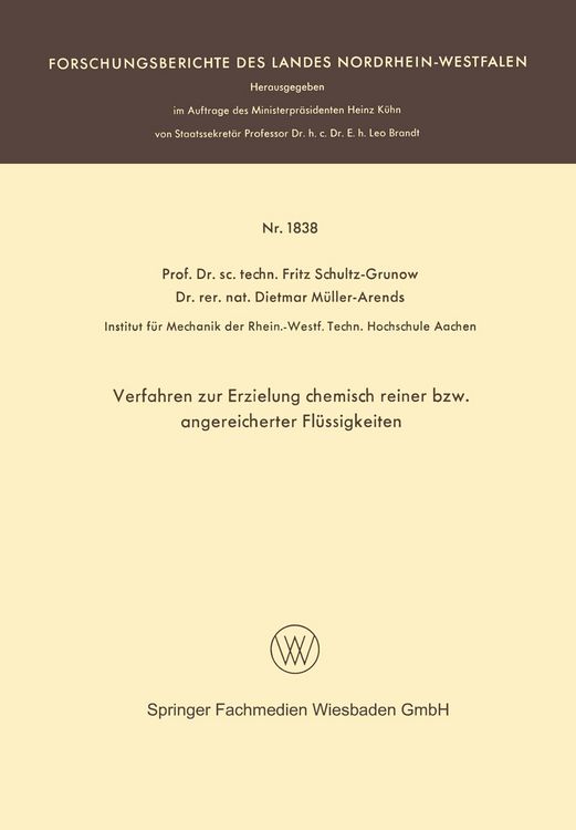 Produktbild: Verfahren zur Erzielung chemisch reiner bzw. angereicherter Fl&uuml;ssigkeiten