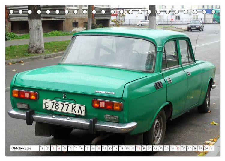 Produktbild: Sowjet-Mobile - Oldtimer der UdSSR (Tischkalender 2026 DIN A5 quer), CALVENDO Monatskalender