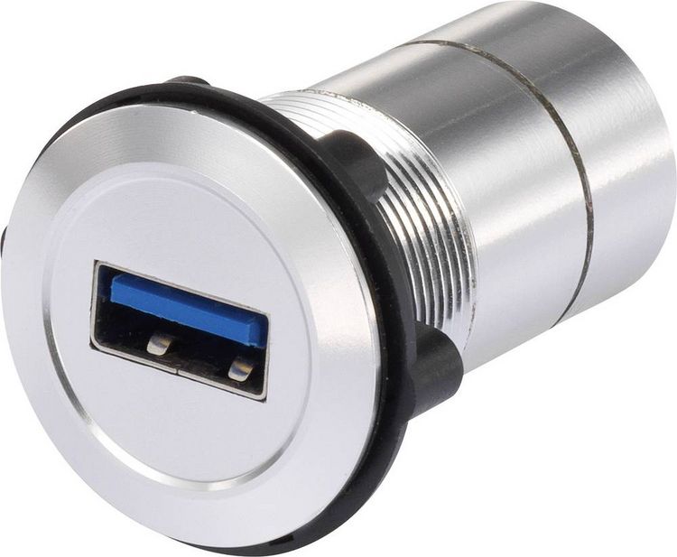 Produktbild: TRU Components USB-09 USB-Einbaubuchse 3.0 Buchse, Einbau Inhalt: 1St.