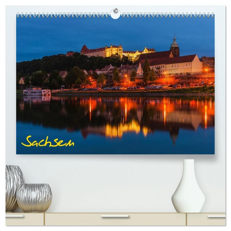 Produktbild: Sachsen (hochwertiger Premium Wandkalender 2026 DIN A2 quer), Kunstdruck in Hochglanz