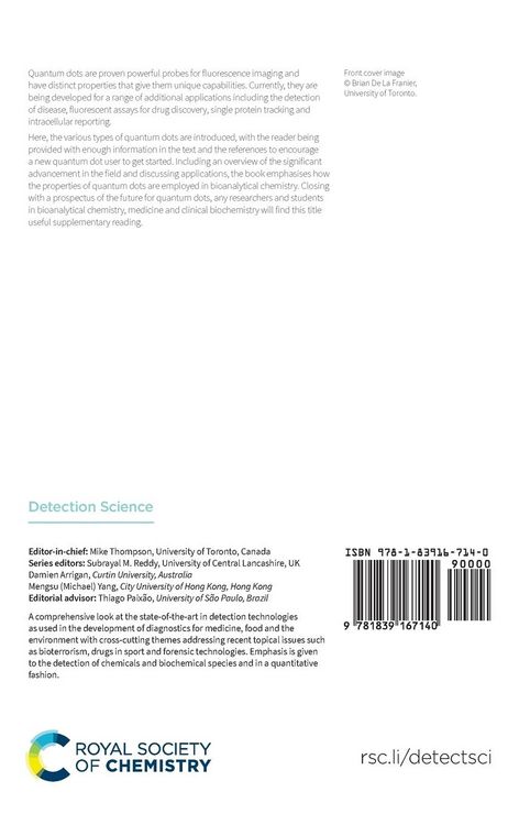 Produktbild: Quantum Dots in Bioanalytical Chemistry and Medicine