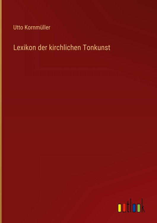 Produktbild: Lexikon der kirchlichen Tonkunst