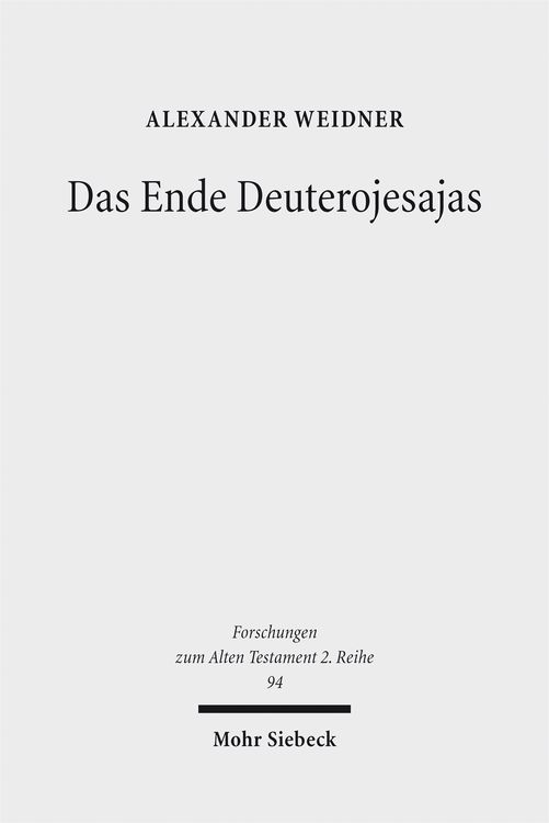 Produktbild: Das Ende Deuterojesajas