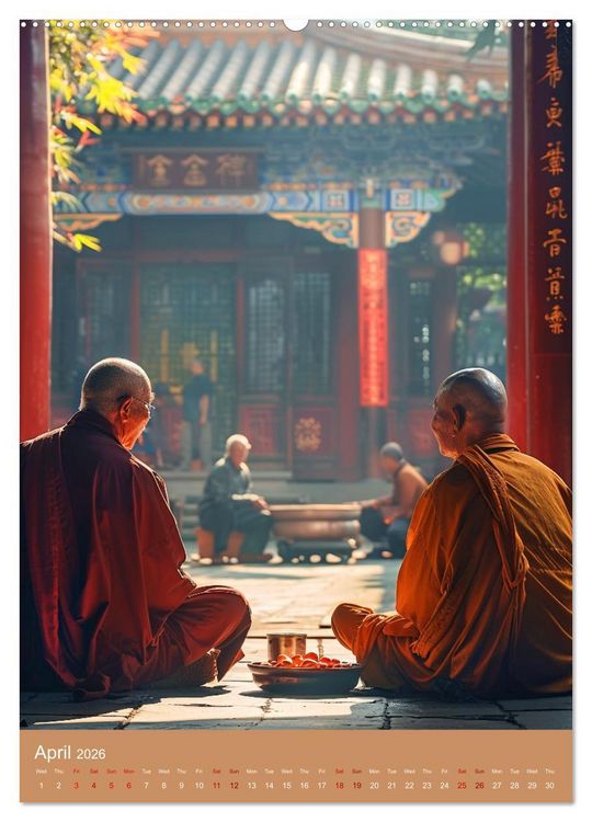 Produktbild: Zen in Orange (Wall Calendar 2026 DIN A2 portrait), CALVENDO 12 Month Wall Calendar