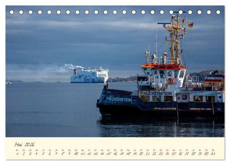 Produktbild: Kiel &ndash; Maritimes Flair im Wandel der Jahreszeiten (Tischkalender 2026 DIN A5 quer), CALVENDO Monatskalender