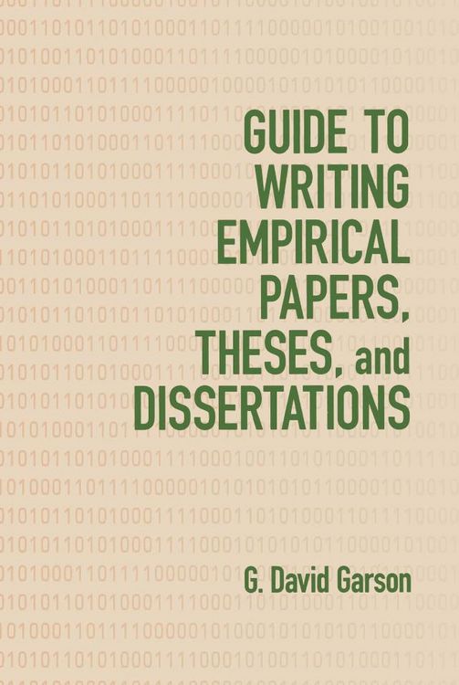 Produktbild: Guide to Writing Empirical Papers, Theses, and Dissertations