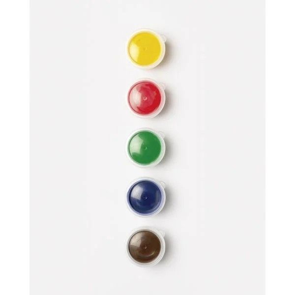 Produktbild: Folia Fingerfarben Winter, 5 x 30 ml, 10 Malvorlagen mit Tiermotiven