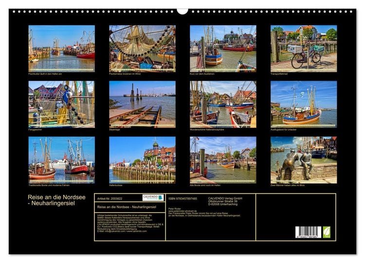 Produktbild: Reise an die Nordsee - Neuharlingersiel (Wandkalender 2026 DIN A2 quer), CALVENDO Monatskalender