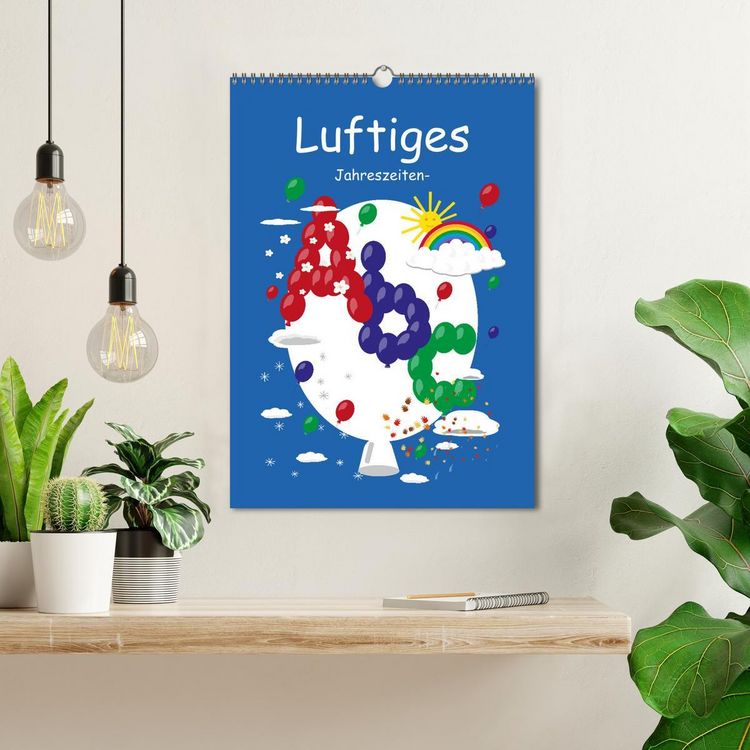 Produktbild: Luftiges Jahreszeiten-Abc (Wandkalender 2026 DIN A3 hoch), CALVENDO Monatskalender