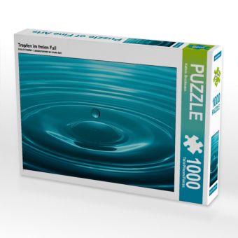 Produktbild: CALVENDO Puzzle Tropfen im freien Fall | 1000 Teile Lege-Gr&ouml;&szlig;e 64 &times; 48 cm Foto-Puzzle f&uuml;r gl&uuml;ckliche Stunden