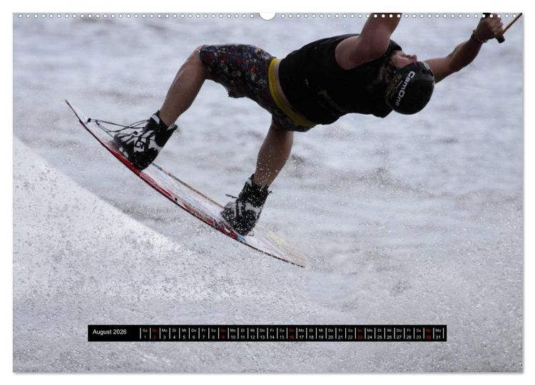 Produktbild: Wakeboarding (hochwertiger Premium Wandkalender 2026 DIN A2 quer), Kunstdruck in Hochglanz