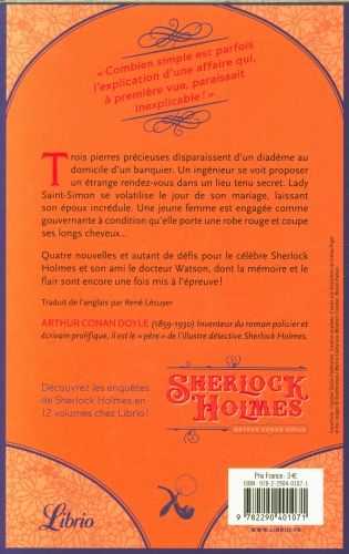 Produktbild: Sherlock Holmes. Le diad&egrave;me de B&eacute;ryls