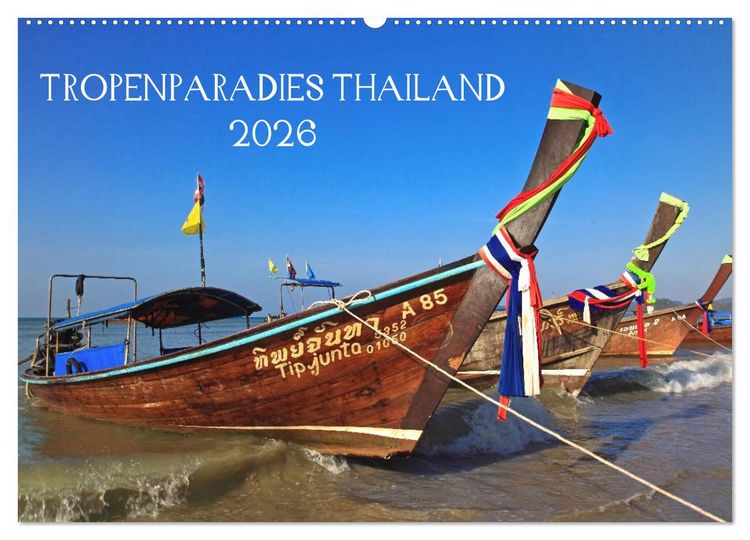 Produktbild: Tropenparadies Thailand 2026 (Wandkalender 2026 DIN A2 quer), CALVENDO Monatskalender