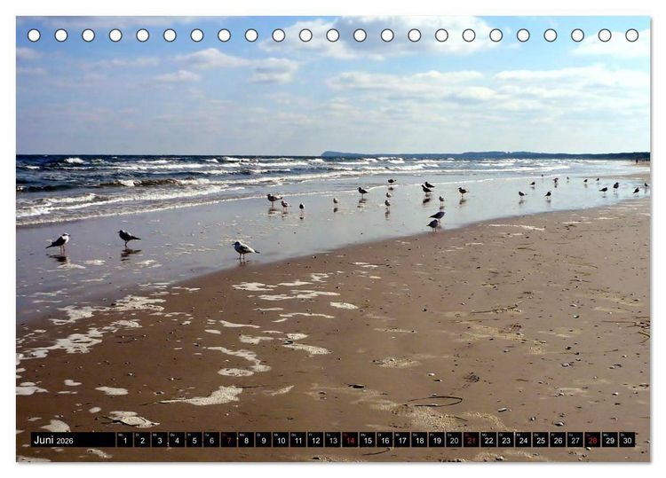 Produktbild: USEDOM - Seeb&auml;der und Naturparadies (Tischkalender 2026 DIN A5 quer), CALVENDO Monatskalender