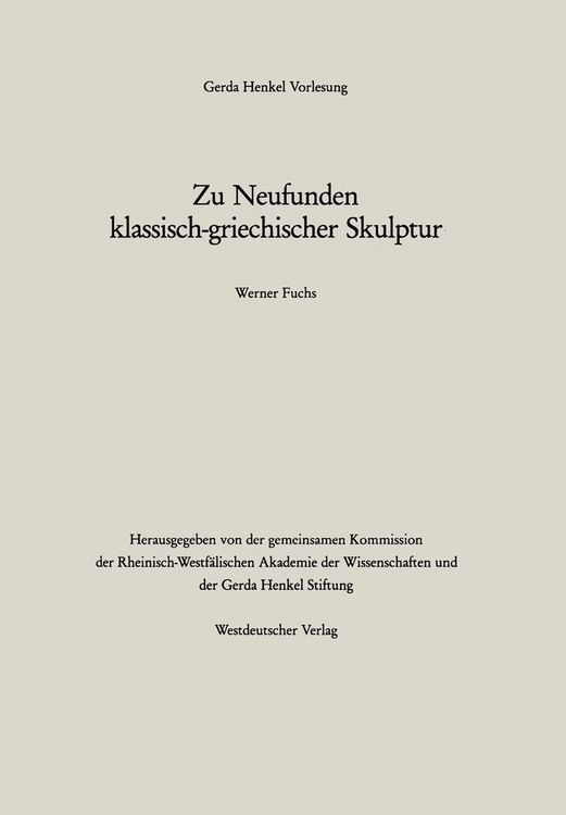 Produktbild: Zu Neufunden klassisch-griechischer Skulptur