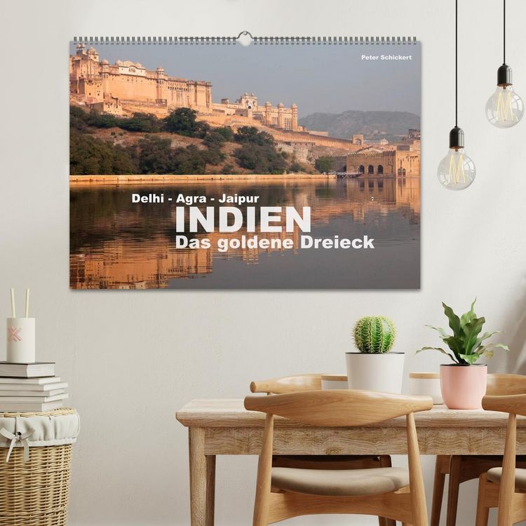 Produktbild: Indien - das goldene Dreieck, Delhi-Agra-Jaipur (Wandkalender 2026 DIN A2 quer), CALVENDO Monatskalender