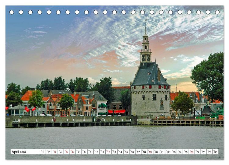 Produktbild: Idylle am Ijsselmeer (Tischkalender 2026 DIN A5 quer), CALVENDO Monatskalender