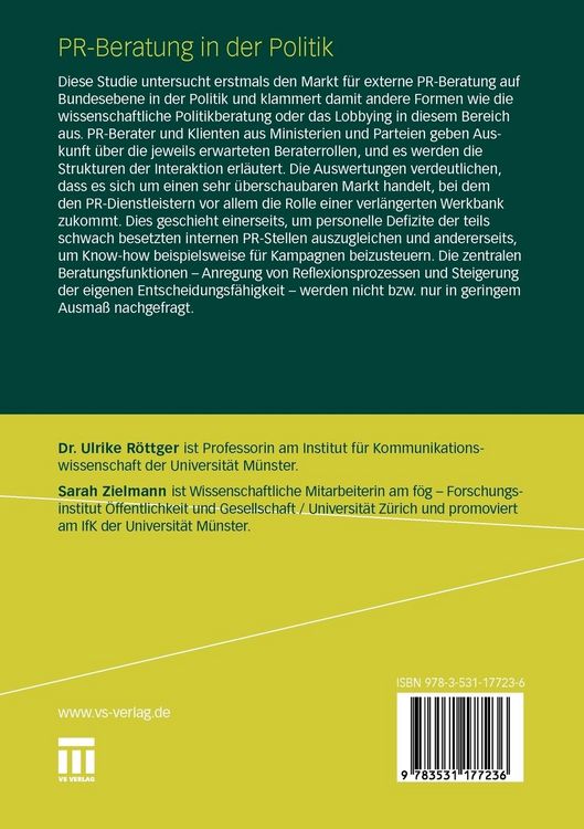 Produktbild: PR-Beratung in der Politik
