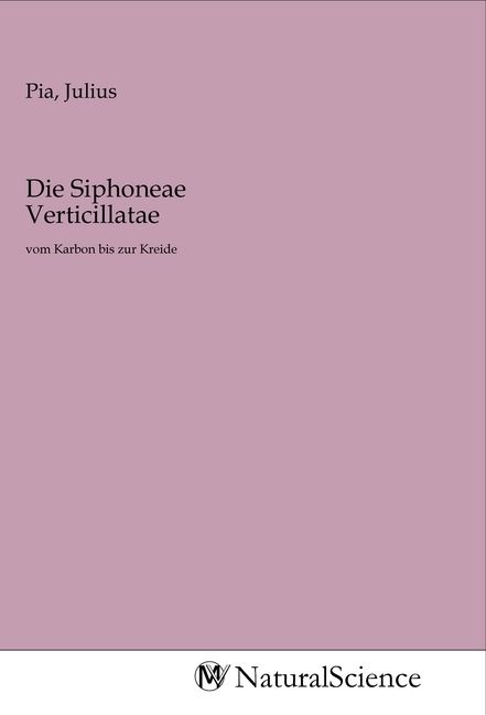 Produktbild: Die Siphoneae Verticillatae