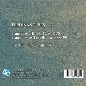 Produktbild: Ries: Sinfonie in Es & Nr. 3