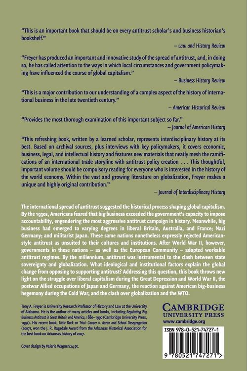 Produktbild: Antitrust and Global Capitalism, 1930-2004
