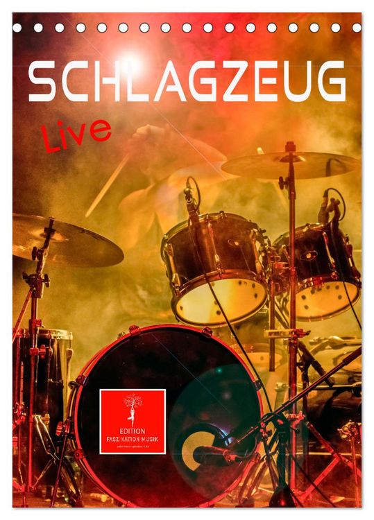 Produktbild: Schlagzeug live (Tischkalender 2026 DIN A5 hoch), CALVENDO Monatskalender