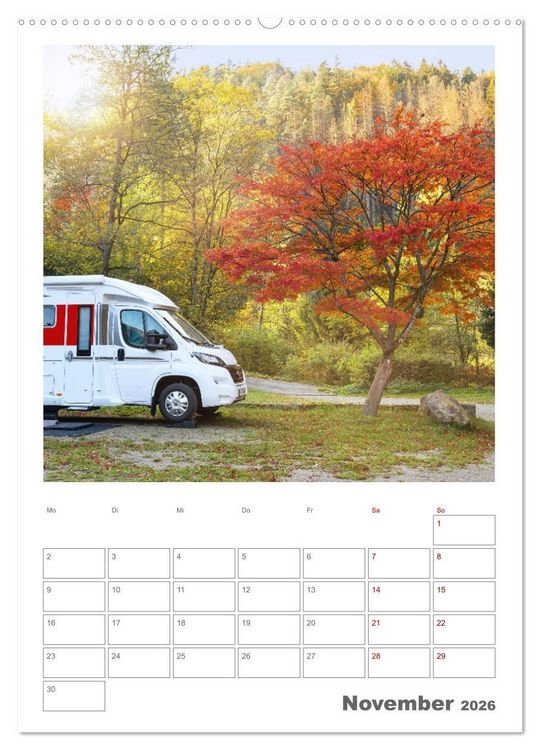 Produktbild: Camper Tr&auml;ume Urlaub auf vier R&auml;dern (hochwertiger Premium Wandkalender 2026 DIN A2 hoch), Kunstdruck in Hochglanz