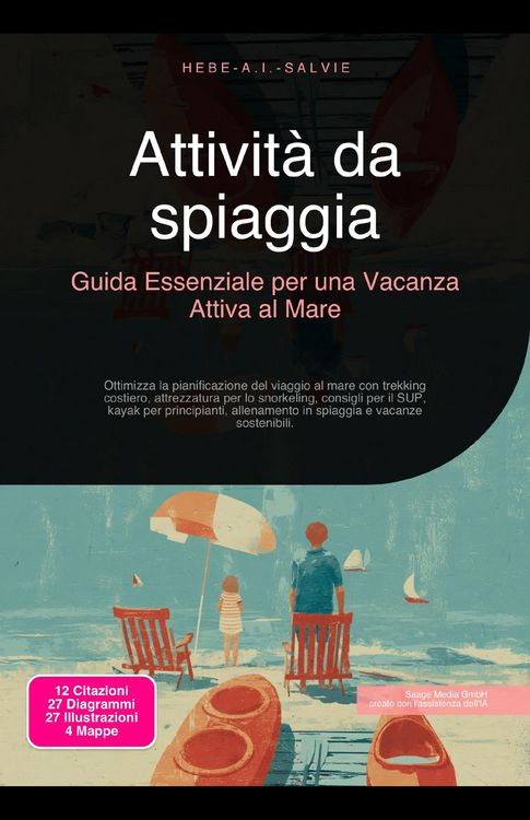 Produktbild: Attivit&agrave; da spiaggia: Guida Essenziale per una Vacanza Attiva al Mare