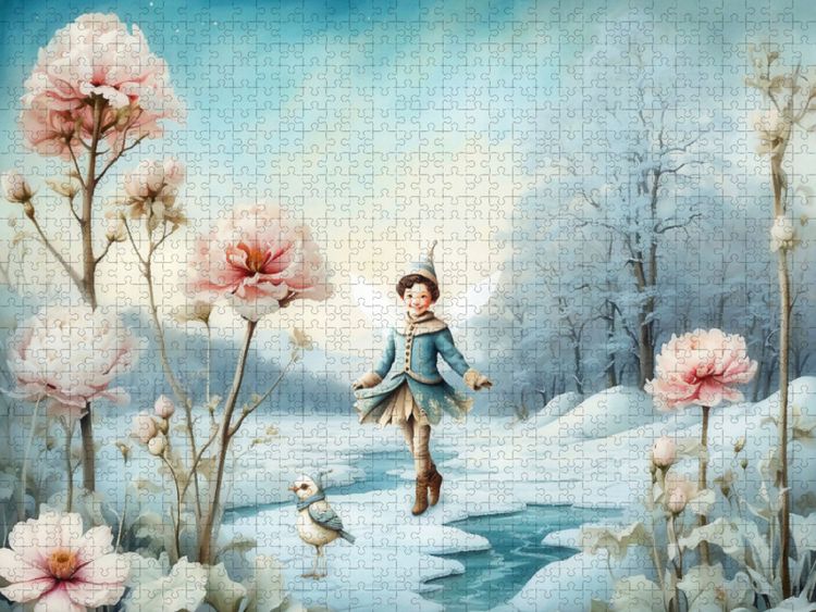 Produktbild: CALVENDO Puzzle Die ersten Bl&uuml;ten | 1000 Teile Lege-Gr&ouml;&szlig;e 64x48cm Foto-Puzzle f&uuml;r gl&uuml;ckliche Stunden
