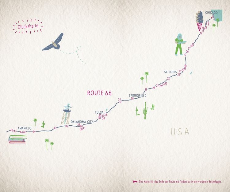 Produktbild: Gl&uuml;cksorte an der Route 66. Von Chicago bis Santa Monica