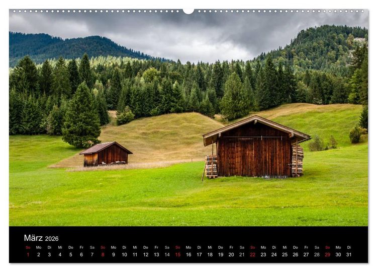 Produktbild: Traumlandschaft Werdenfelser Land - Teil II (Wandkalender 2026 DIN A2 quer), CALVENDO Monatskalender