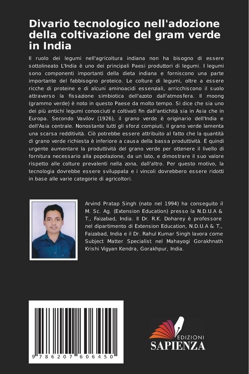 Produktbild: Divario tecnologico nell'adozione della coltivazione del gram verde in India